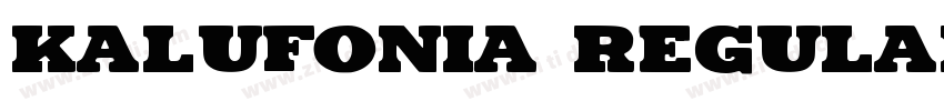 Kalufonia Regular字体转换